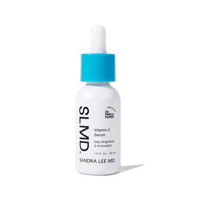 SLMD by Dr. Pimple Popper - Vitamin C Serum - Vitamin C &amp; Hyaluronic Acid to Visibly Smooth, Hydrate and Brighten Skin - Minimize Appearance of Fine Lines &amp; Wrinkles - 1 Fl. Oz.