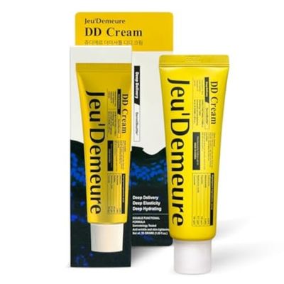 JEU&#39;DEMEURE DD Cream Deep Hydration Intensive Smoothness Face and Neck Korean skincare Moisturizer for Firming, Anti-Aging. Peptide Ceramide Hyaluronic Acid Cream (50g)