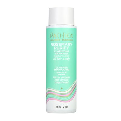 Pacifica Clarifying Shampoo - Rosemary Purify Invigorating Shampoo w/Soothing Mint for Detoxing Hair &amp; Scalp Build-Up, Sulfate &amp; Silicone Free - Vegan &amp; Cruelty-Free Dermatologist Tested