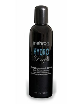 Mehron Hydro Prep Pro Hydrating Hyaluronic Acid Serum| Moisturizing and Hydrating Hyaluronic Face Serum for Face | Gel Makeup Primer 4 fl oz (120 ml)