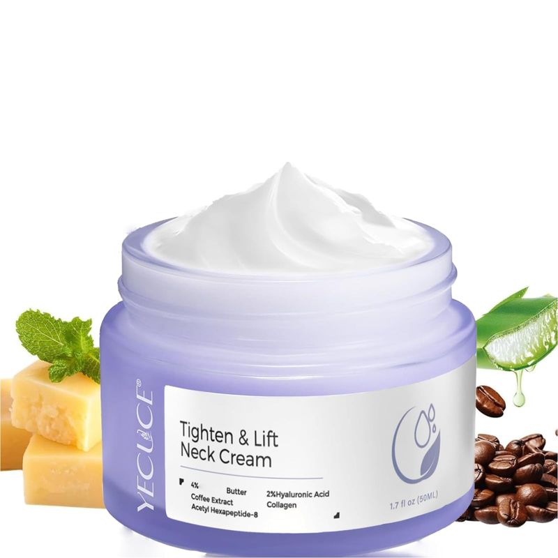 WINTER PLUM Neck Firming Cream Tighten and Lift Neck Cream Neck Creams for Tightening and Firming Neck and Dcollet Neck Cream- Moisturizes Lifting &amp; Recovery - 1.7oz