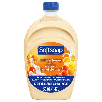 Softsoap Milk &amp; Honey Scented, Liquid Hand Soap Refill, 50 Ounce