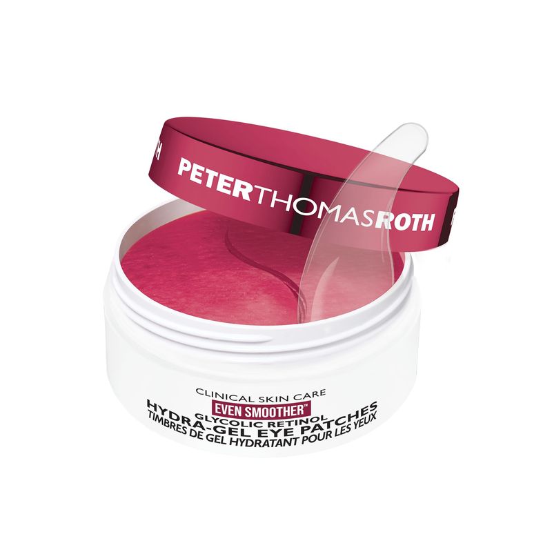 Peter Thomas Roth | Even Smoother Glycolic Retinol Hydra-Gel Eye Patches, Under-Eye Patches With Glycolic Acid and Retinol, Treats Tiny Bumps, Texture, Fine Lines and Wrinkles Under the Eye Area