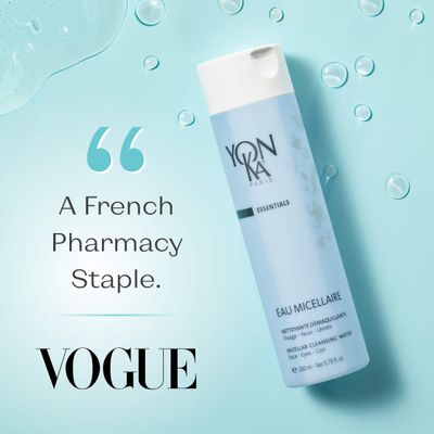 Yon-Ka Eau Micellaire (200ml) Micellar Water and Cleansing Makeup Remover, Gentle Face Wash with Rose and Chamomile to Remove Impurities and Hydrate, All Skin Types, Paraben-Free