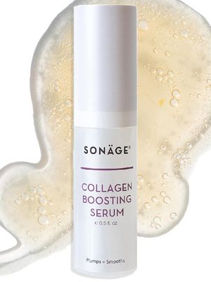 Sonage Collagen Boosting Serum: Vegan Anti-Aging Face Serum | Plumps, Smooths, Minimizes Pores, Wrinkles (15 ml)