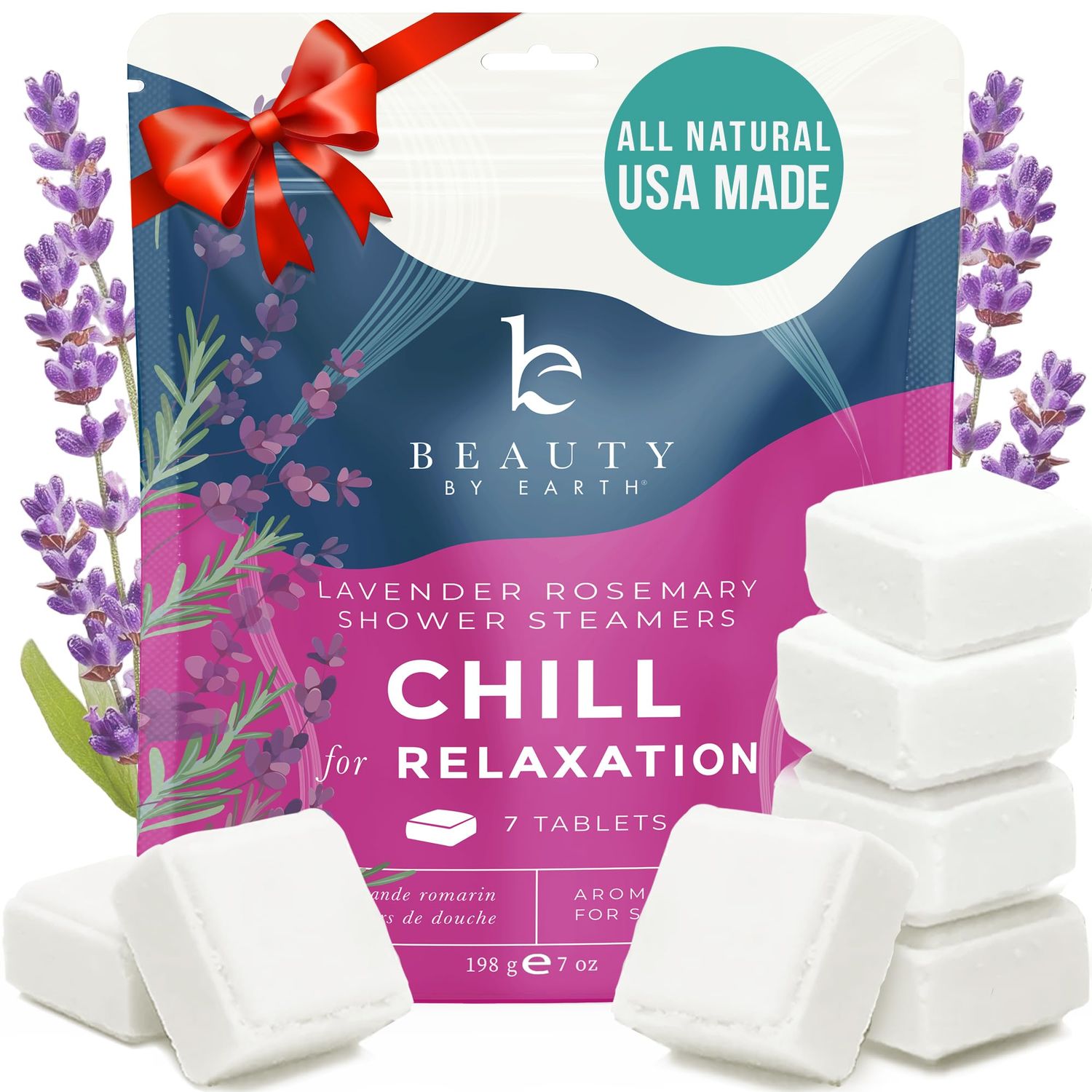 Shower Steamers Aromatherapy - USA Made with Natural Ingredients &amp; Lavender Oil, Large Shower Bombs for Stress Relief, Relaxing Spa Gifts for Women &amp; Men, Luxury New Mom &amp; Nurse Gifts