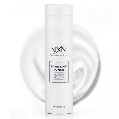 NxN Acne Facial Toner with Salicylic Acid, Witch Hazel, Probiotics &amp; Natural Multi-Fruit Extracts Alcohol Free Treatment for All Skin Types