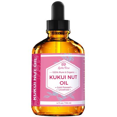 Leven Rose Kukui Nut Oil 4 oz - Cold-Pressed and Unrefined Hair & Face Moisturizer with Dropper - Unscented Pure Face Oil for Women and Men - Nourishing & Moisturizing Oil for All Skin Types