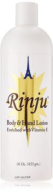 Rinju Body &amp; Hand Lotion - Non-Greasy Lotion for Women &amp; Men - 16 Oz Enriched with Vitamin E for Extremely Dry Skin - Skin Care Essentials