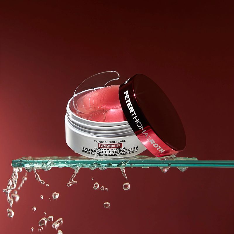 Peter Thomas Roth | Even Smoother Glycolic Retinol Hydra-Gel Eye Patches, Under-Eye Patches With Glycolic Acid and Retinol, Treats Tiny Bumps, Texture, Fine Lines and Wrinkles Under the Eye Area