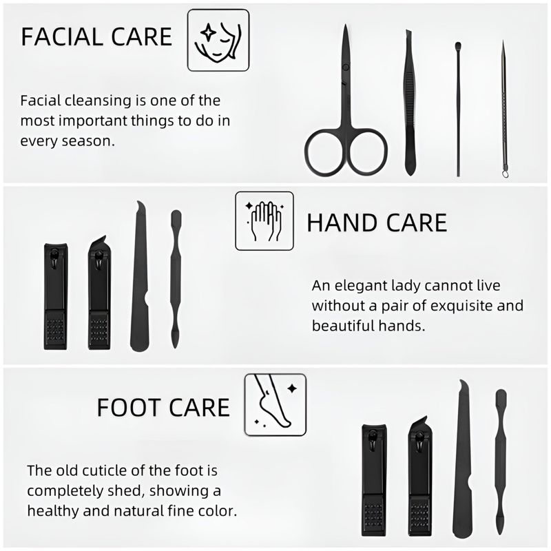 Moreplus Nail Kit for Men, Nail Clipper and Toenail Clippers and Nail file, Manicure Set for Women, Nail Clipper Set Gift for Men