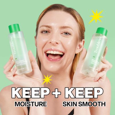 Troubless Mild Clear Toner Essence - Skin Moisturizing & Soothing Toner for Face, Tea Tree Facial Toner for All Skin Types | Hydrating Skin Toner, Daily Skin Care (6.76 fl oz)