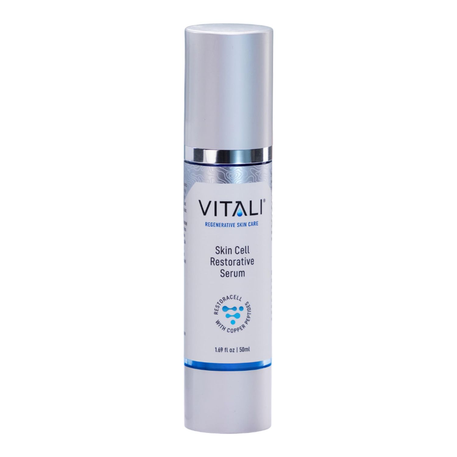 Vitali 2% GHK-Cu Restorative Skin Cell Serum: Premium Age Reducing Copper Peptide Skin Serum to Revitalize Skin - 1.69 fl. oz.