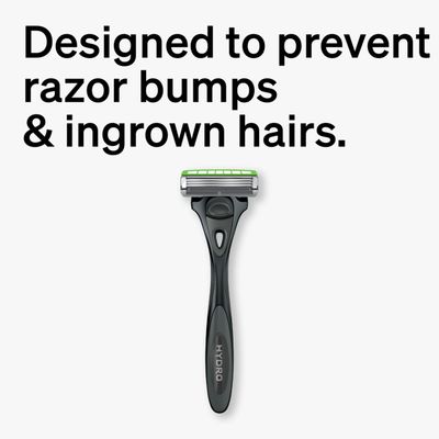Schick Hydro Ultra Sensitive Razor, 1 Razor Handle and 4 Cartridges | Shaving Razors for Men Sensitive Skin, 3 Blade Mens Razors for Shaving, Razor Blades for Men, 1 Handle with 4 Razor Blades Refills