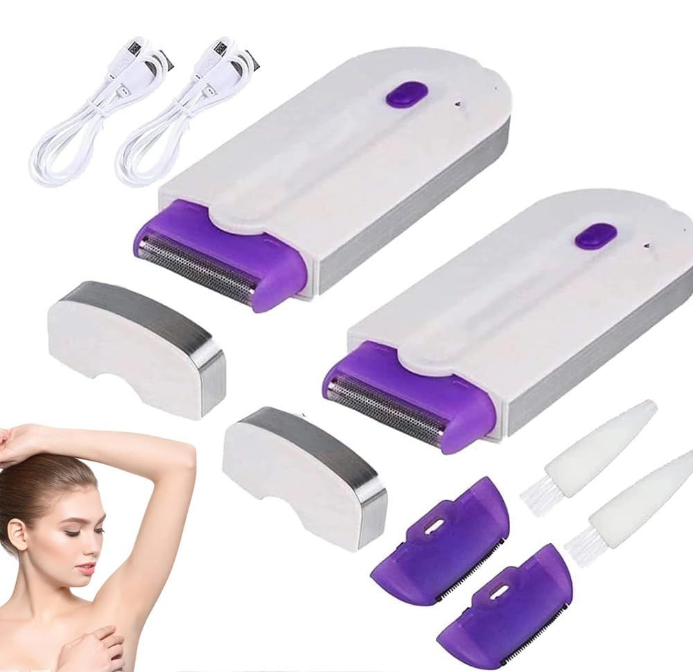 Valentines Day Gifts for Her Focusing Silky Smooth Hair Eraser for Women,Painless Hair Removal Tool, Women&#39;s Hair Remover(2PC)