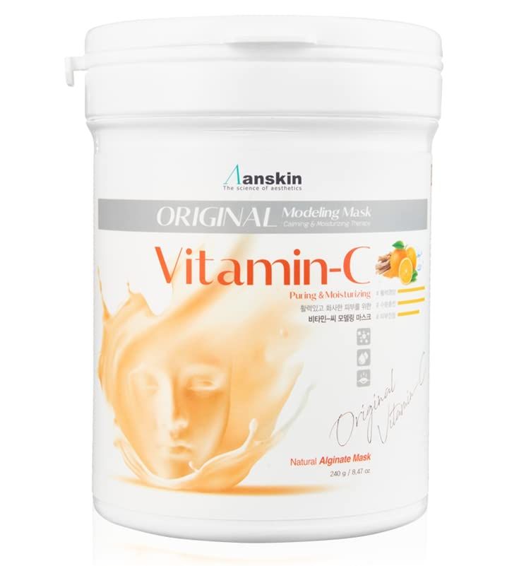 ZEESOON Anskin Vitamin C Modeling Mask Powder Pack Puring &amp; Moisturizing (240g 8.46oz) Skin &amp; Pore Treatment
