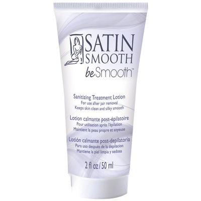 SATIN SMOOTH beSmooth Soothing Skin Treatment Lotion, Hydrating Post-Wax Moisturizer, Silky Smooth Finish, Calms and Nourishes Skin, 2 fl oz