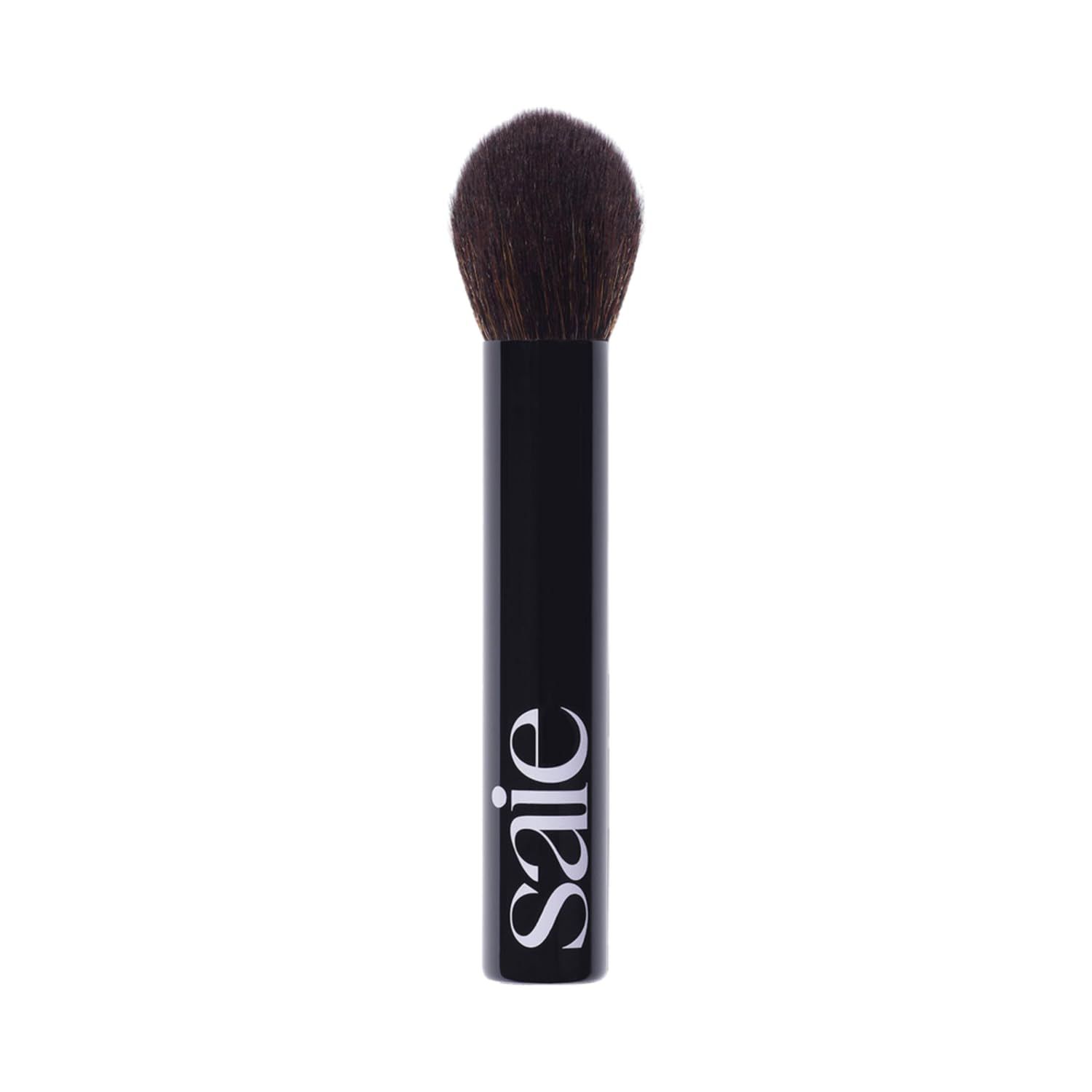 Saie The Fluffy Brush - Soft, Multi-Use Pressed + Loose Powder Brush - Fluffy Makeup Brush with Tapered Tip for Precise Application - Vegan, Cruelty-Free (1 Count)