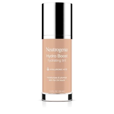 Neutrogena Hydro Boost Hydrating Tint with Hyaluronic Acid, Lightweight Water Gel Formula, Moisturizing, Oil-Free &amp; Non-Comedogenic Liquid Foundation Makeup, 30 Buff Color, 1.0 fl. oz