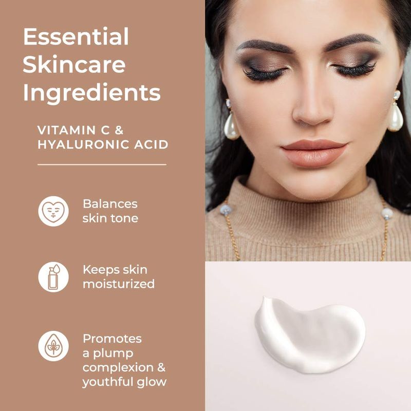 Monica Ann Beauty Dual-Action Face Primer - 30 mL | Hydrating Makeup Primer With Vitamin C &amp; Hyaluronic Acid | Smoothing Translucent Matte Pore Minimizer | Foundation Primer For Any Skin Tone
