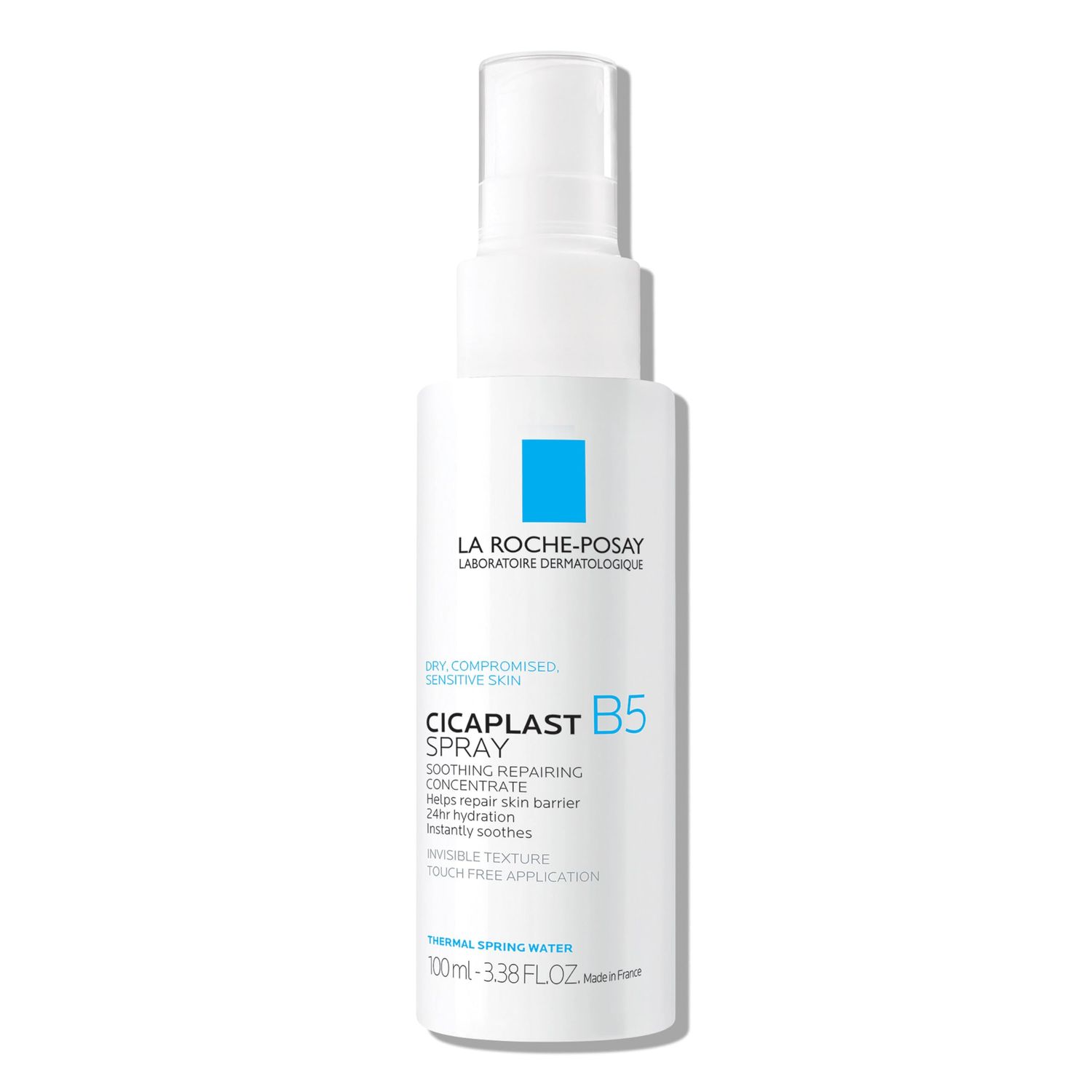 La Roche-Posay Cicaplast B5 Spray With Vitamin B5 Panthenol &amp; Madecassoside, Hydrating Face Mist For Skin Barrier Repair, Soothing Touch-Free Face &amp; Body Spray, Sensitive Skin &amp; Dermatologist Tested