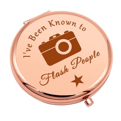 Photography Gifts Compact Makeup Mirror for Friend Sister Camera Lover Gift Photography Lover Gifts for Photographers Thank You Gift Folding Makeup Mirror for Daughter Birthday Graduation Gifts