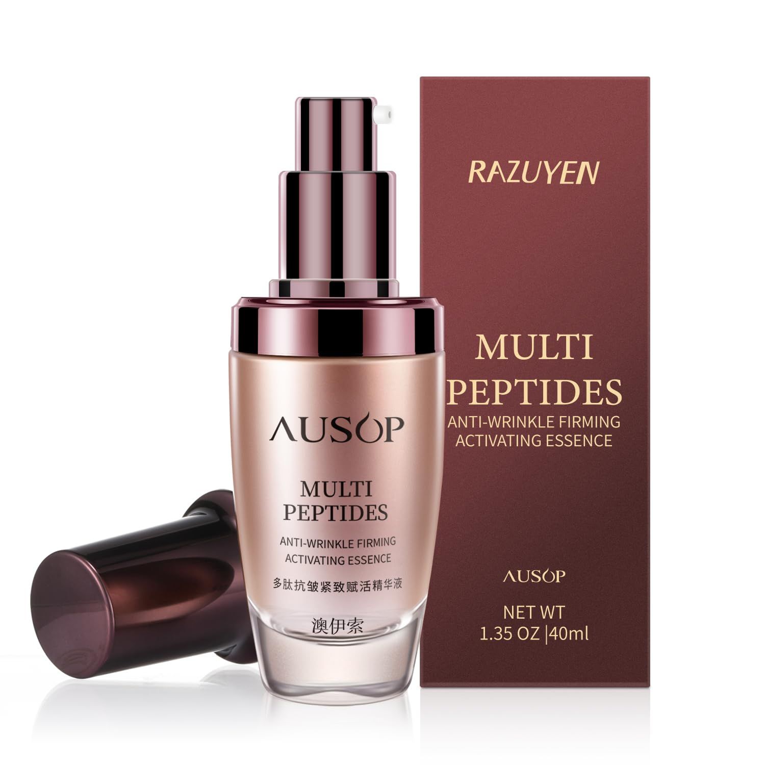 RAZUYEN Anti-Aging Moisturizer Serum, Reduces Wrinkles &amp; Fine Lines, Face Hydrating, Smooths Skin, Firming Facial Serum for Radiant Skin, Daily Skin Care Treatment, 1.35 OZ