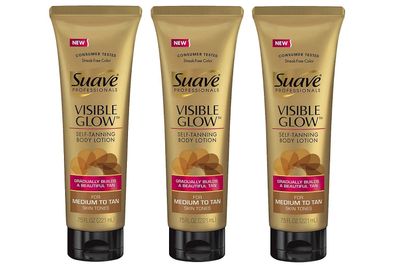 Suave Visible Glow Self Tanning Lotion, Pack of 3