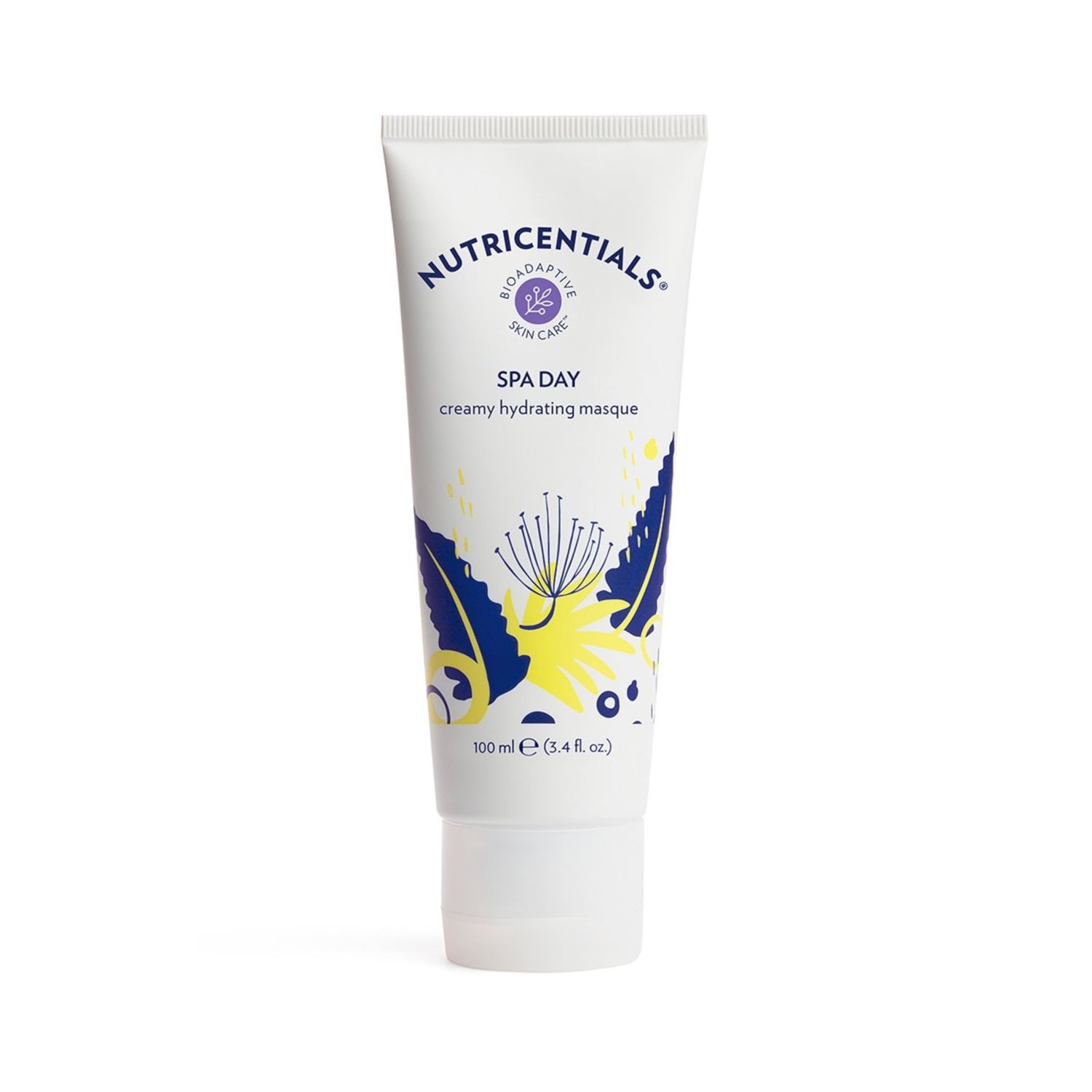 Nutricentials Spa Day Creamy Hydrating Masque 3.4 Fl. Oz - Soothe, Moisturize, and Improve Skin Tone with Cactus and Pine Cone Extracts - Nourishing Formula for Radiant and Healthy-Glowing Complexion