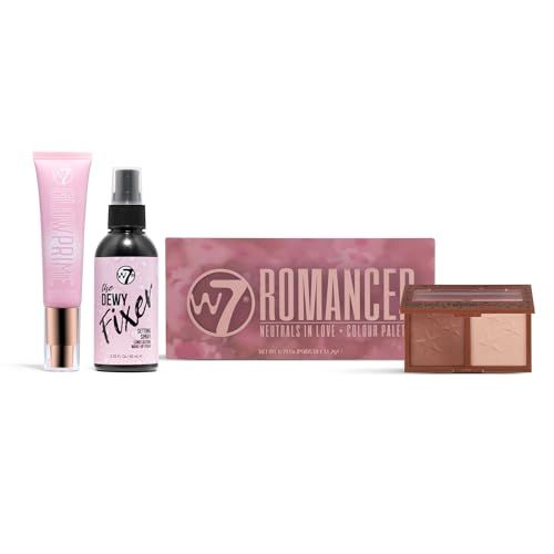 W7 Ultimate Glow Set - 4 Piece Set - Dewy &amp; Radiant Makeup Products For Bright, Flawless Skin!