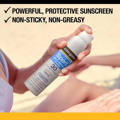 Neutrogena Sport Active Defense SPF 30 Sunscreen Spray, Sweat &amp; Water Resistant Spray Sunscreen with Broad Spectrum UVA/UVB Sun Protection for Sunburn Prevention, Oxybenzone-Free, 5.0 oz
