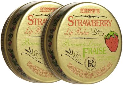 Rosebud Perfume Co. Lip Balm-Strawberry,0.8 Ounce (Pack of 2)