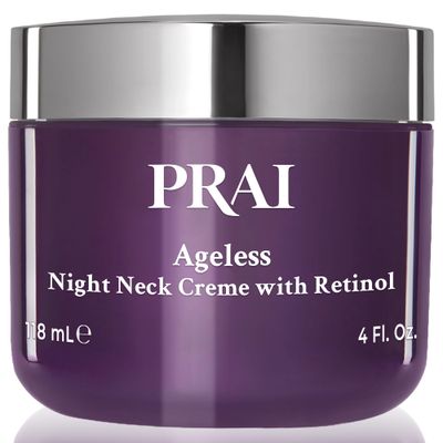 PRAI Beauty Ageless Throat &amp; Decolletage Night Creme | Neck Firming Cream For Overnight Use | Cruelty &amp; Paraben-Free Neck Tightening Cream with Retinol | Neck Cream for Tightening and Firming | 4.0 Oz