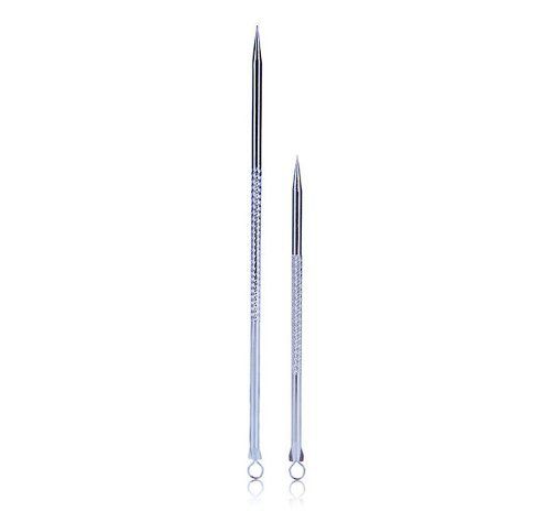 WOIWO 2PCS Stainless Steel Acne Needle, Angle Plug Acne Needle, Beauty Acne Tool Beauty Tools.