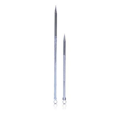 WOIWO 2PCS Stainless Steel Acne Needle, Angle Plug Acne Needle, Beauty Acne Tool Beauty Tools.