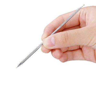 WOIWO 2PCS Stainless Steel Acne Needle, Angle Plug Acne Needle, Beauty Acne Tool Beauty Tools.