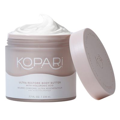 Kopari Ultra Restore Body Butter, Whipped Lightweight Formula, Hyaluronic Acid &amp; Mango Seed Butter, Deep &amp; Long-Lasting Moisture, Coconut 7.7 oz