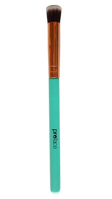Mini Precision Flat Top Kabuki Brush - Mypreface Rose Golden Synthetic Flat Top Kabuki Makeup Brush Best for Acne and Undereye Blending for Maximum Coverage