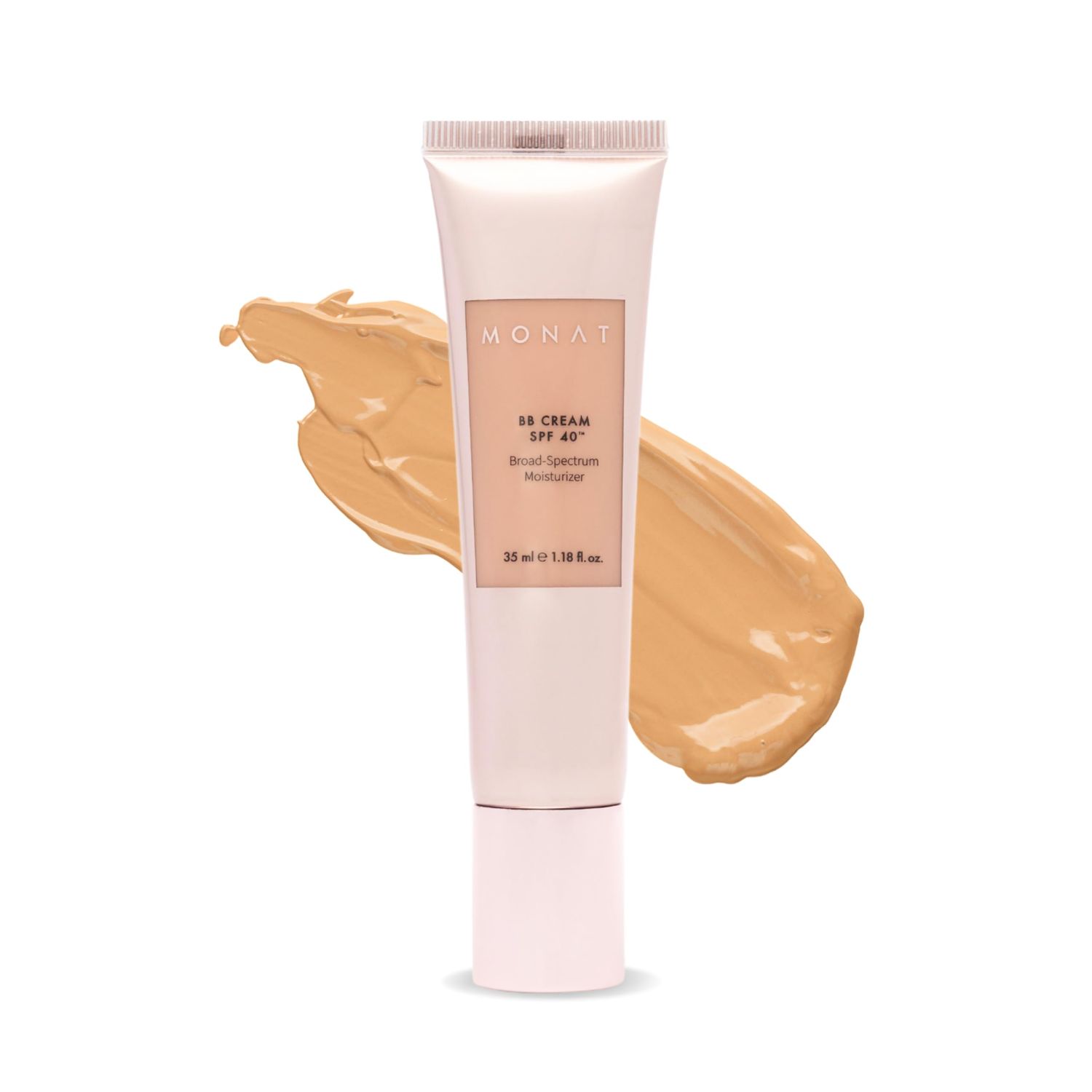 Monat BB Cream SPF 40 - Nude Broad-Spectrum Moisturizer, Lightweight Tinted Coverage, Fragrance-Free, 35ml/1.18 fl. oz.