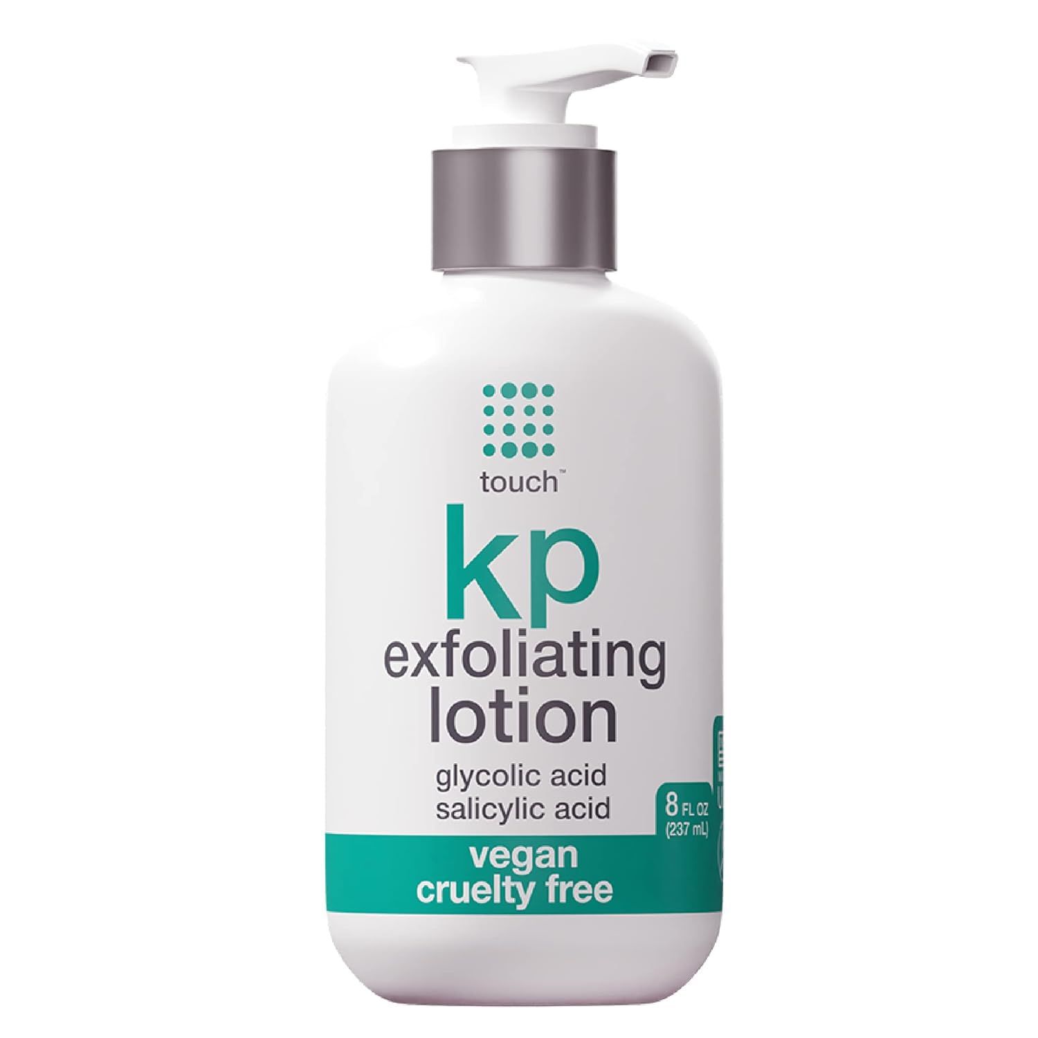 TOUCH Glycolic Acid Lotion for Keratosis Pilaris - KP Lotion Moisturizer - Glycolic Acid Body Lotion for AHA BHA Rough &amp; Bumpy Skin- Keratosis Pilaris Exfoliating Lotion Gets Rid Of Redness - 8 Fl Oz