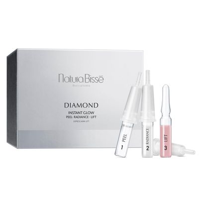 Natura Biss Diamond Instant Glow | Ampoule Trio Express Mini-Lift | Lifts, Firms, Brightens &amp; Illuminates, 3 ampoules x 4 treatments