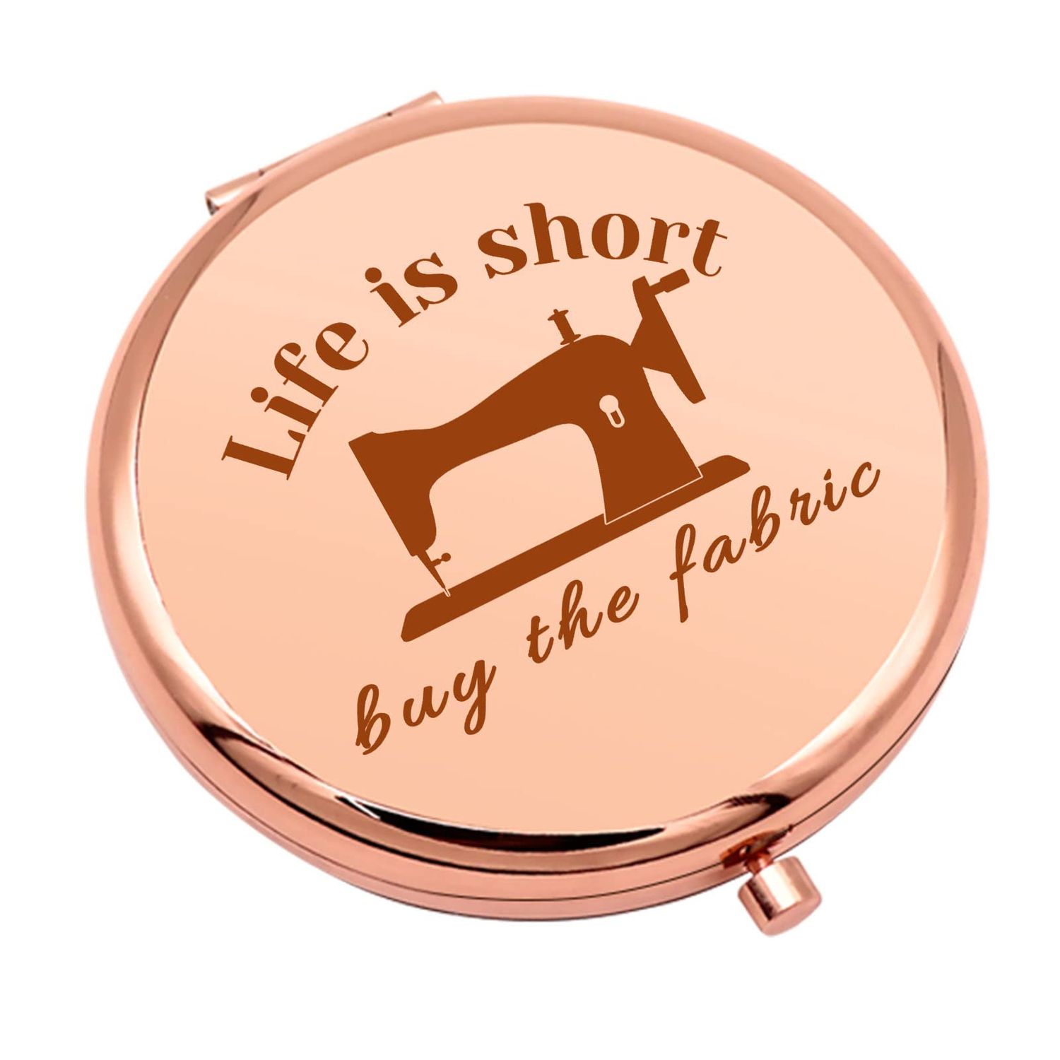 Sewing Gifts for Women Compact Makeup Mirror for Mom Grandma Aunt Seamstress Gift Ideas Sewing Lover Gift Funny Quilting Gifts Folding Makeup Mirror for Friend Sister Christmas Birthday Gifts