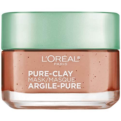 L&#39;Oreal Paris Skincare Pure Clay Face Mask with Red Algae for Clogged Pores to Exfoliate And Refine Pores, Clay Mask, at home face mask, 1.7 oz.