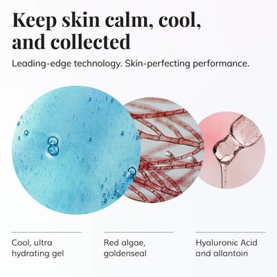 Le Mieux O2 Calming Gel - Conductive Facial Gel with Aloe - Soothe Mild Visible Irritation & Redness - Hydrating Hyaluronic Acid Gel for Microcurrent Devices - No Parabens or Sulfates (6 oz / 180 ml)
