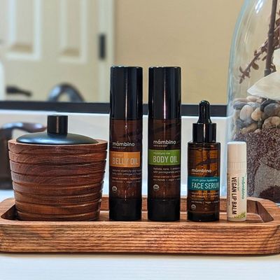 Mambino Organics Moisture Me Body Oil - Organic, Pure Blend of Dutch Shea, Spanish Almond & Turkish Pomegranate - Hydrate for Relaxed Skin - Cruelty-Free Skin Care, 2 fl oz