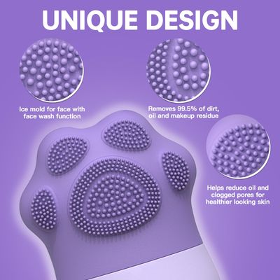 ice roller For face and eyes , ice face rollerice mold for face and Eyes,De-Puff Eye Bags,Reduce Migraine Pain,Reusable Massage Silicone Ice Mold Skin Care Tools(Purple)