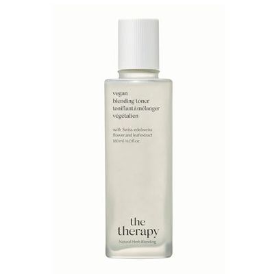THE FACE SHOP The Therapy Vegan Blending Toner | Organic Vegan Soothing Face Toner | Elasticity Improvement &amp; Deeply Hydrating | Eco-Friendly,6.09 fl. Oz,K-Beauty