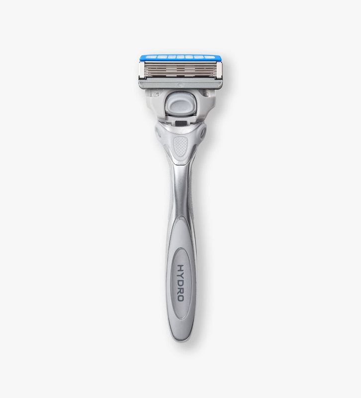 Schick, Hydro Dry Skin Men's 5-Blade Razor Handle + 2 Refill Razor Blades Kit, 1 Count