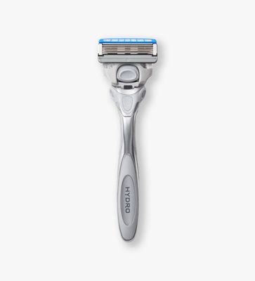 Schick, Hydro Dry Skin Men's 5-Blade Razor Handle + 2 Refill Razor Blades Kit, 1 Count