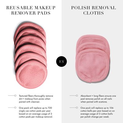 Tweezerman Exclusive Tea Rose Reusable Makeup Remover Pads